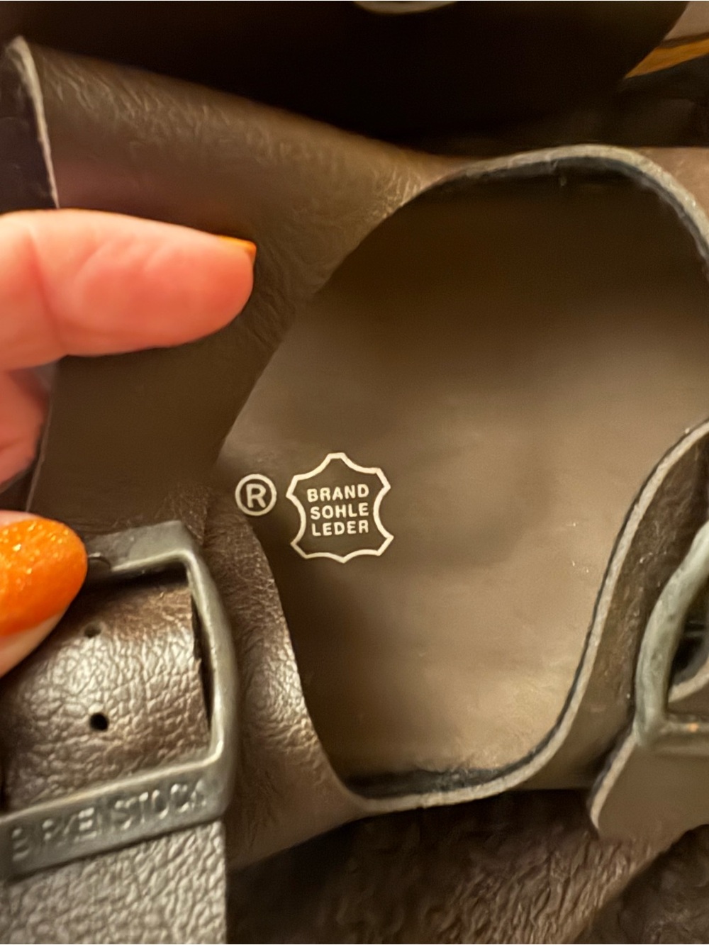Birkenstock Brown Double Strap Sandals - Picture 6 of 8